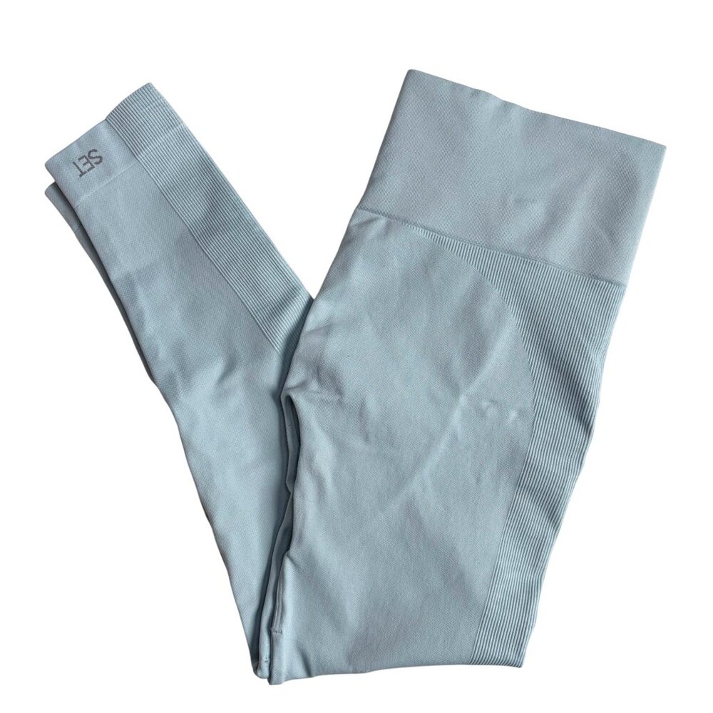 Set Active Light Blue Sculptflex Leggings - Size Extra Large